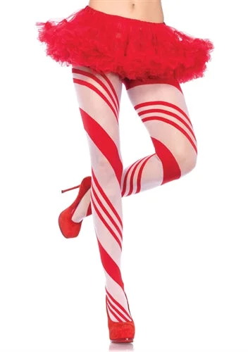 plus-size full-bust braSpandex Sheer Candy Striped Pantyhose