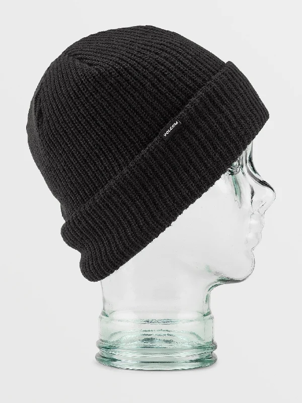 stylish bowler hats for womenSweep Lined Beanie - Black