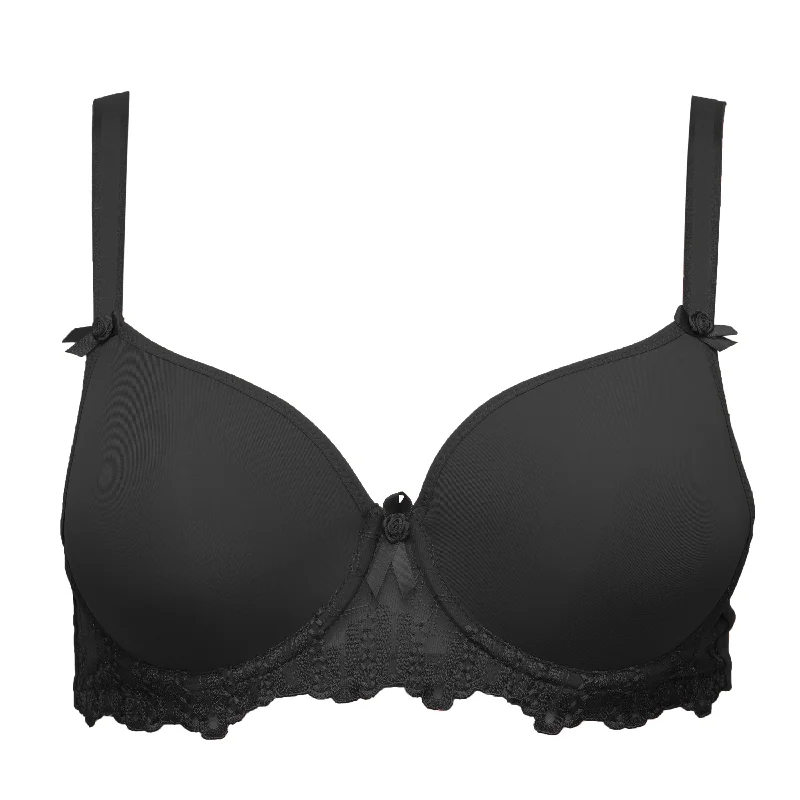 seamless bra for leotardsFitfully Yours Elise Molded Convertible Bra, Black