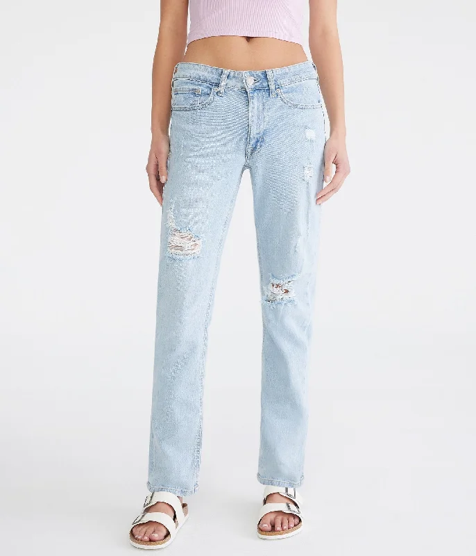 Women's Jodhpurs with High CollarAeropostale Mid-Rise Vintage Straight Jean