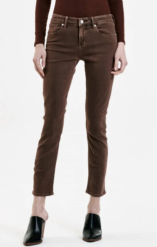 Women's Jodhpurs with Boat CollarBlaire Highrise Jean In Root Beer