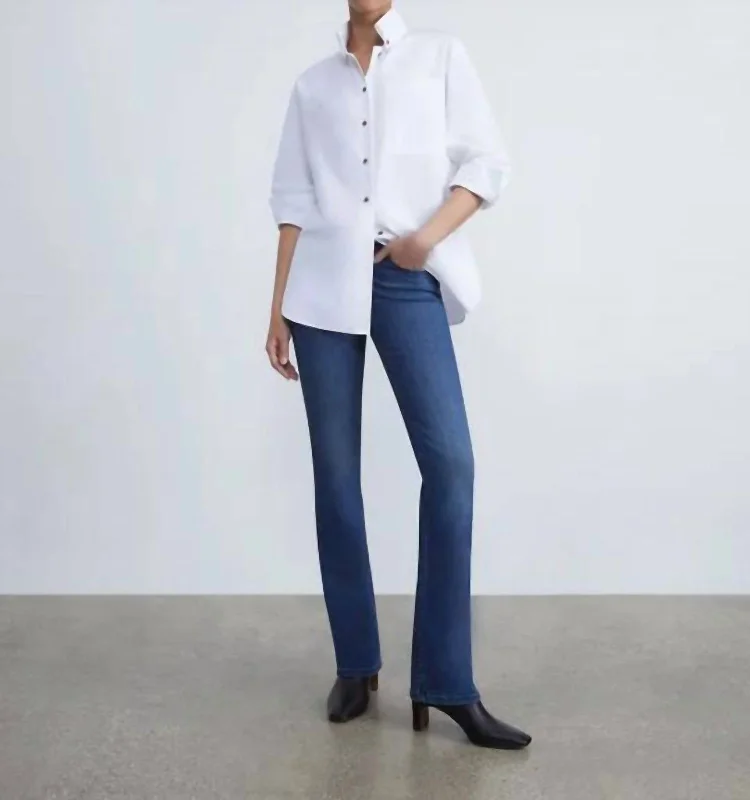 Women's Jodhpurs with Narrow CollarDenim Mercer Kick-Flare Jean In Empire Indigo