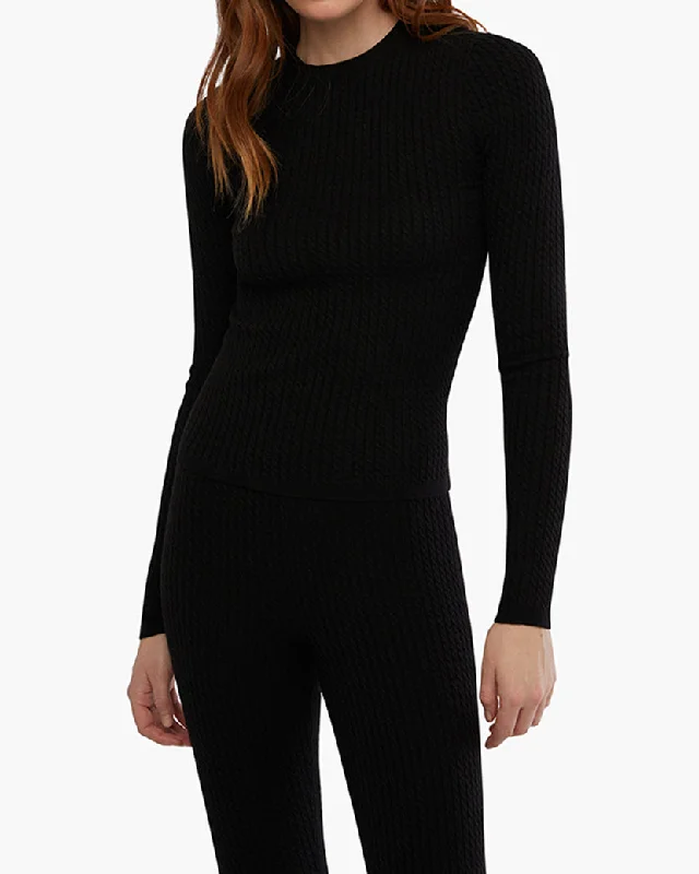 Women's Turtleneck SweatersCable Knit Long Sleeve