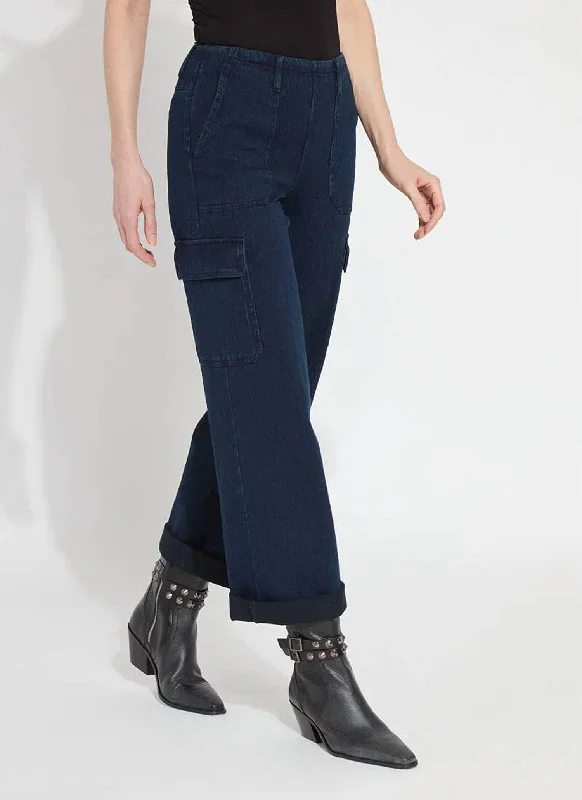 Women's Jodhpurs with ElasticScout Cuffed Cargo Jeans In Indigo