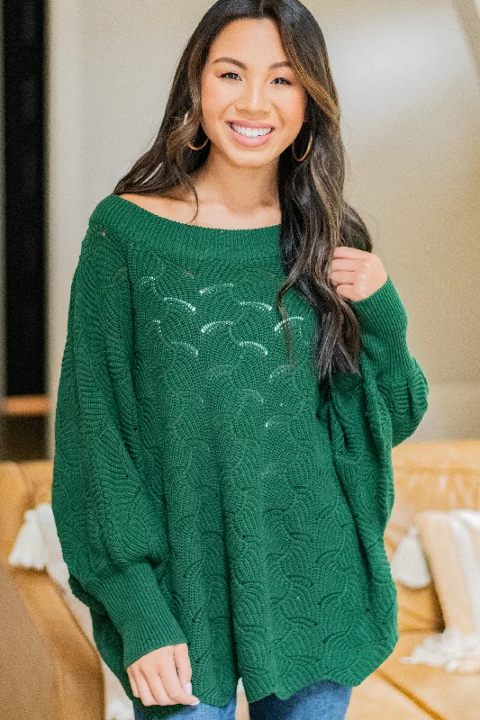 Women's Alpaca SweatersBreaking Free Kelly Green Batwing Sweater