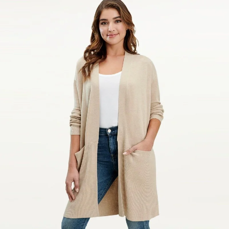 Women's Sleeveless SweatersRetreat Cardi (Oatmeal)