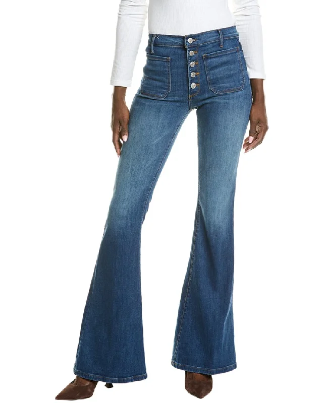 Women's Jodhpurs with V-Shaped HemBlack Orchid Audrey Patch Pocket Ramble On Flare Jean