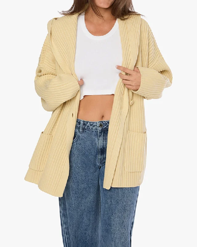 Women's Striped SweatersDouble Breasted Cardigan