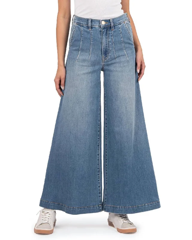 Women's JodhpursGoldie High Rise Super Wide Leg Jeans In Unlimited