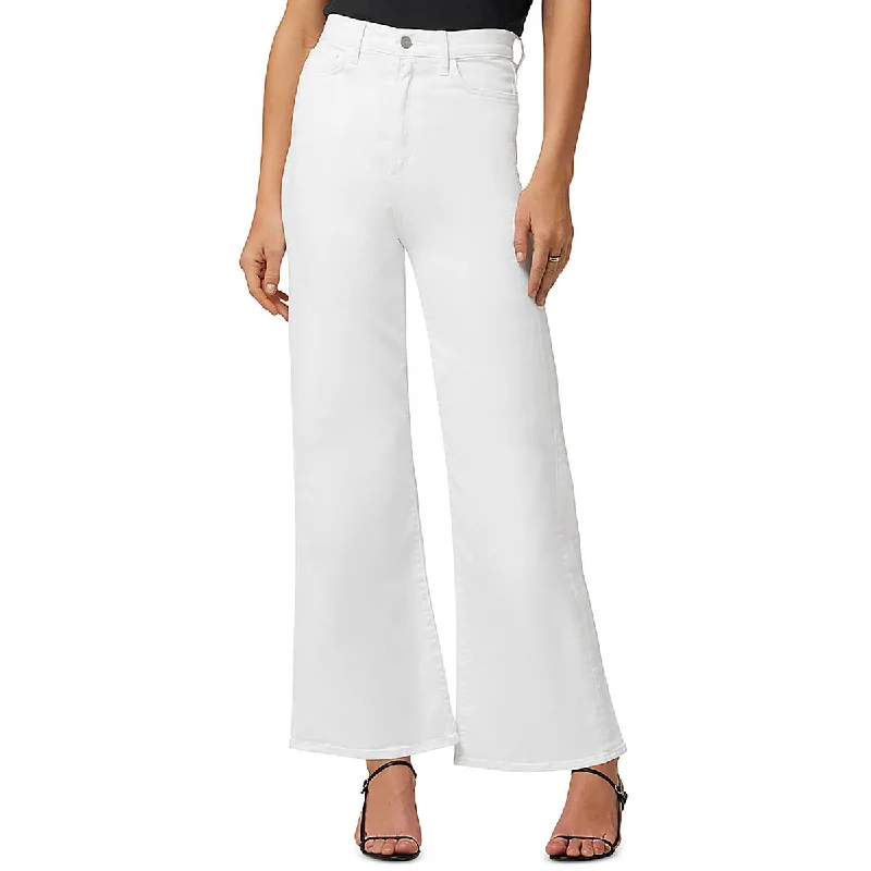 Women's Jodhpurs with U-Shaped CollarWomens High Rise Denim Wide Leg Jeans