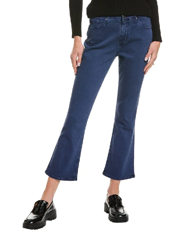 Women's Jodhpurs with Low WaistAG Jeans Jodi Sulfur Bright Indigo High-Rise Slim Flare Crop Jean