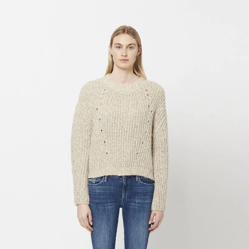 Women's Boat Collar SweatersConstance Knit Sweater (Oatmeal)