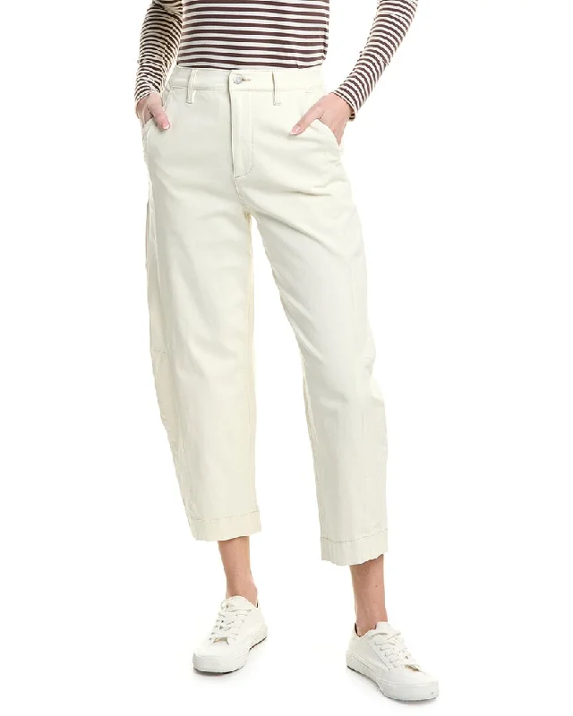 Women's Jodhpurs with Asymmetrical HemPistola Eli High-Rise Eggshell Arched Leg Jean