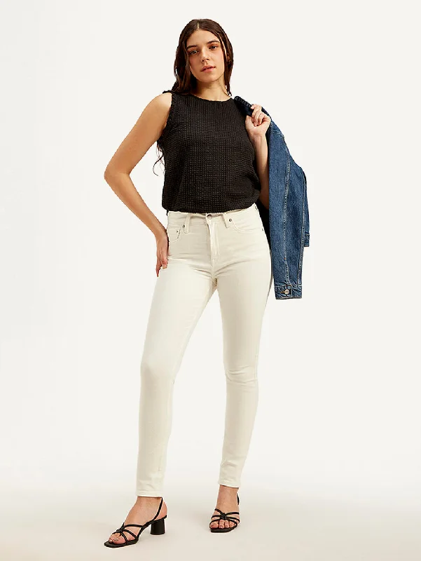 Women's Jodhpurs with Peter Pan CollarWomen's High Rise 721 Skinny Off-White Jeans