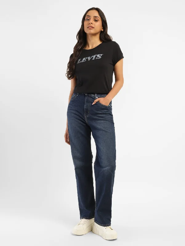 Women's Jodhpurs with Notched CollarWomen's High Rise Ribcage Straight Fit Jeans