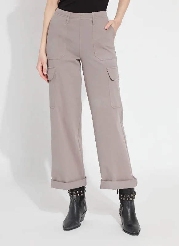 Women's Jodhpurs with ButtonsScout Cuffed Cargo Jeans In Ash