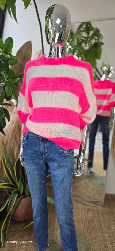 Women's Oversized SweatersPerla stripe knit