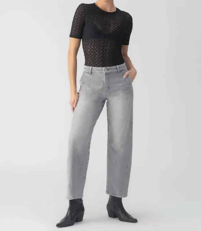 Women's Harem ShortsAlvaro Jeans In Grey Mist