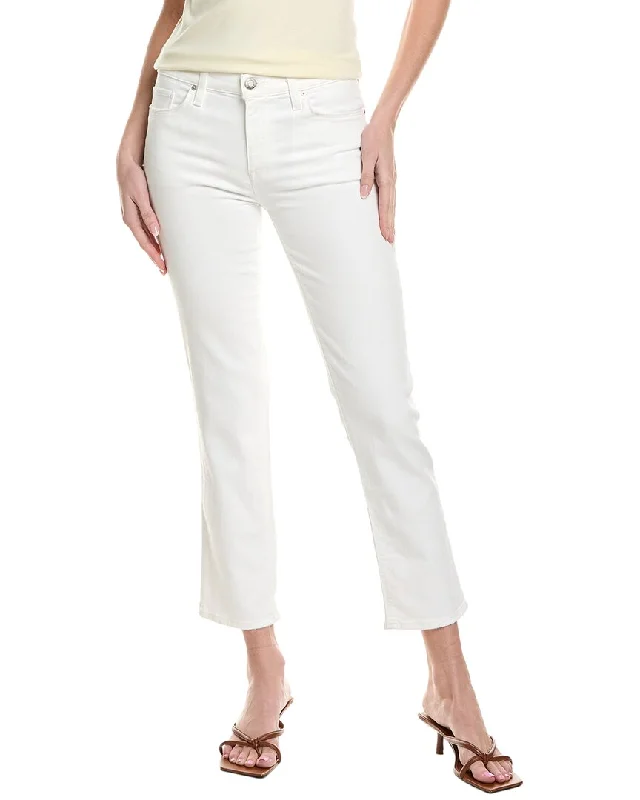 Women's SweatpantsHUDSON Jeans Nico Mid-Rise White Straight Ankle Jean