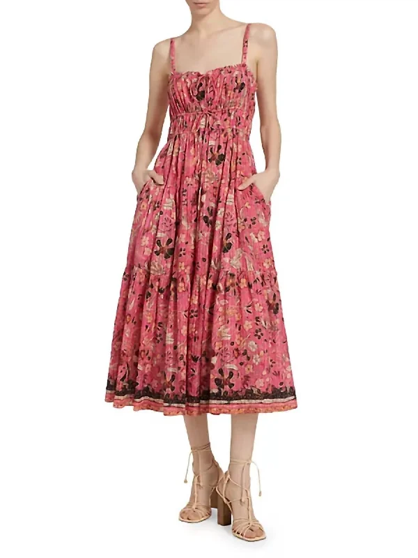 Women's Tiered DressesAnisa Dress In Hollyhock