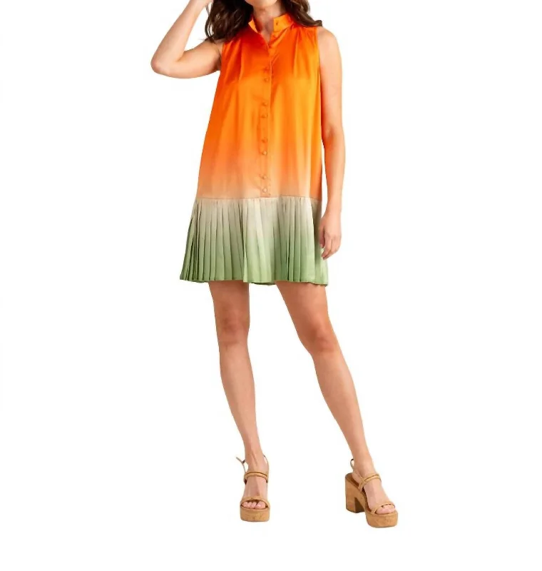 Women's One-Shoulder DressesBella Dress In Orange Ombre