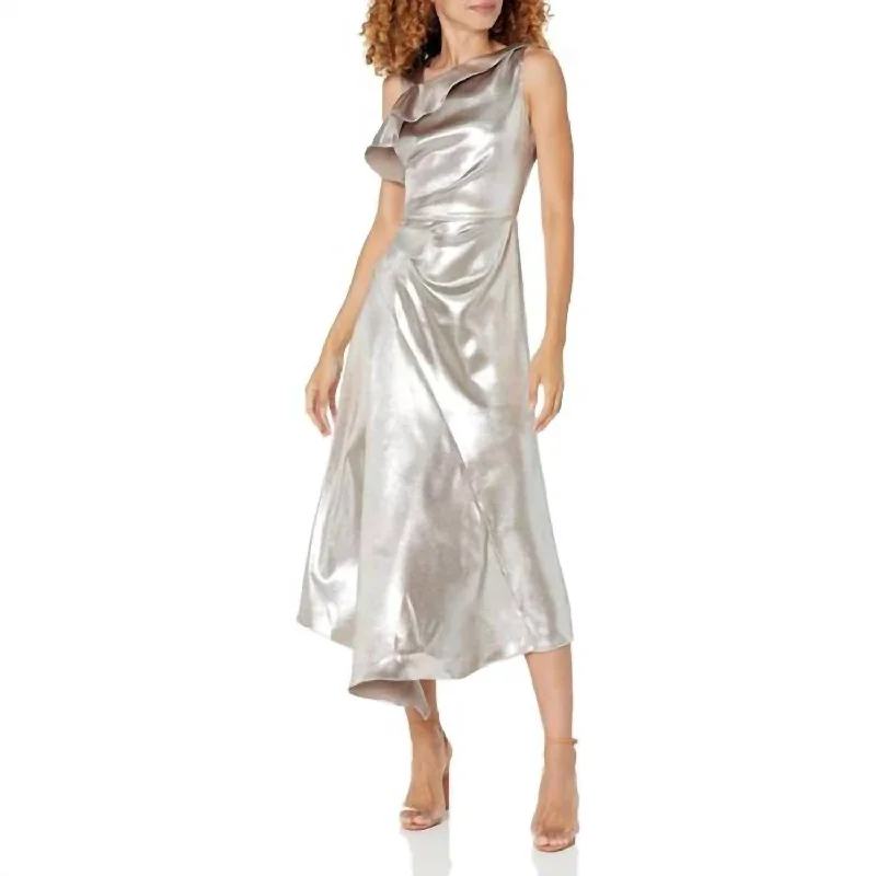 Women's Gathered DressesBerkley Dress In Metallic