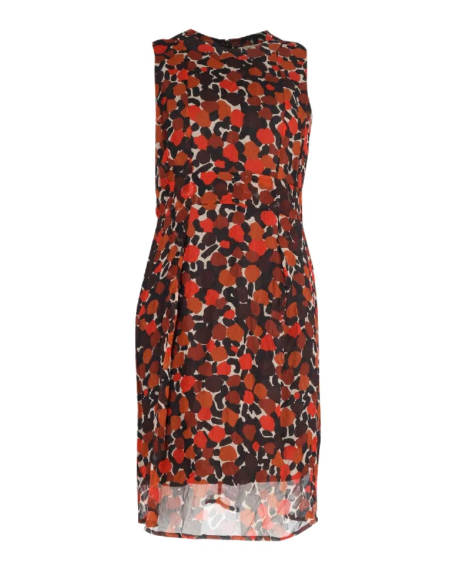 Women's Sweetheart Collar DressesBurberry Printed Dress in Multicolor Viscose