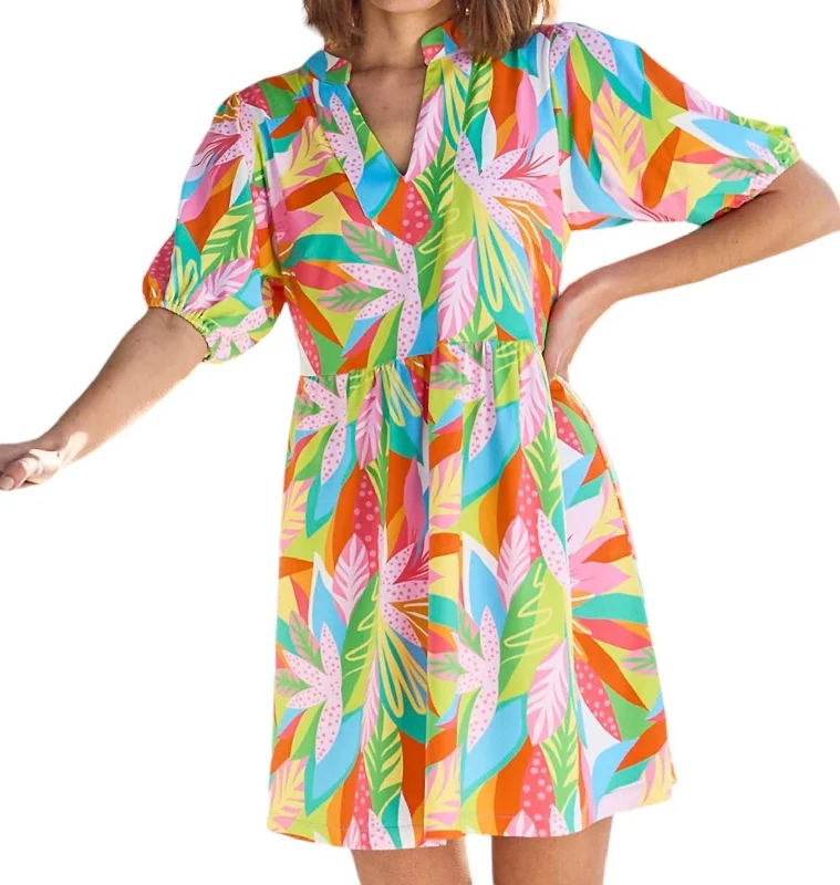 Women's Narrow-Neck DressesCatalina Dress In Get Tropical