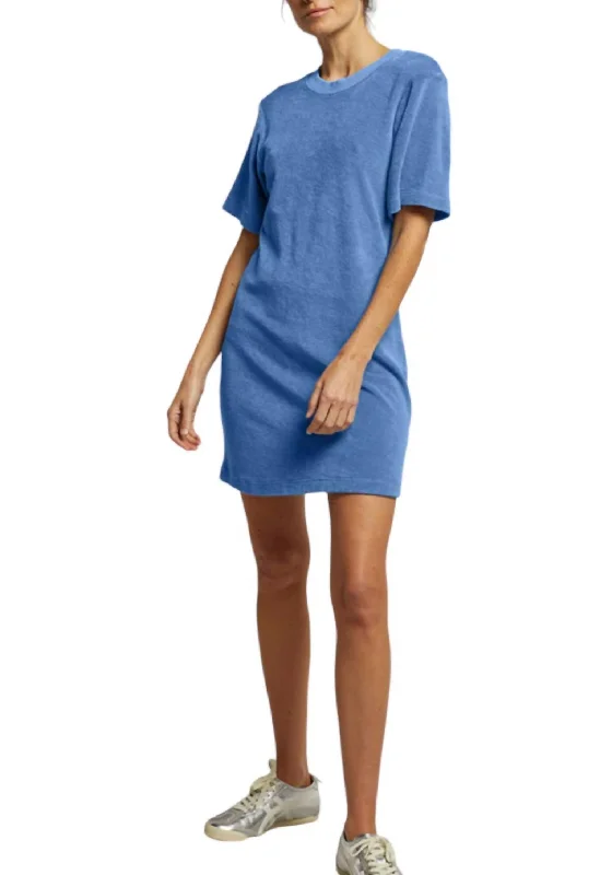 Women's Round-Neck DressesEmilia Terry Dress In Carolina Blue