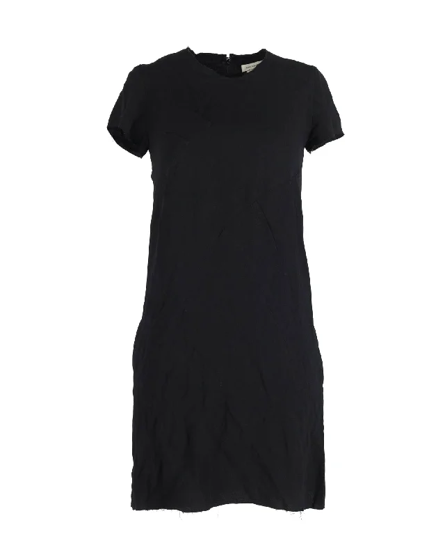 Women's Square-Neck DressesIsabel Marant Raw Hem T-Shirt Dress in Black Acetate