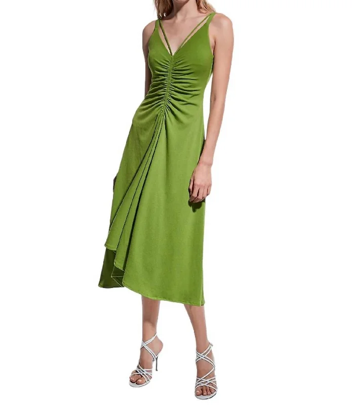 Women's Sweetheart Collar DressesMaddy Dress In Peridot