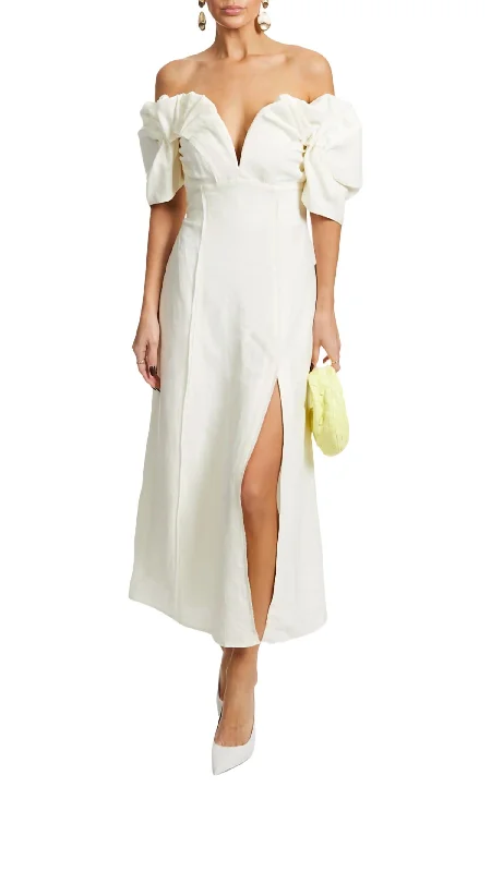 Women's Wrap DressesMuna Dress In Off White