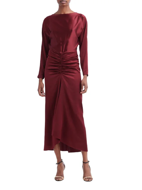 Women's Turtleneck DressesSabri Dress In Maroon