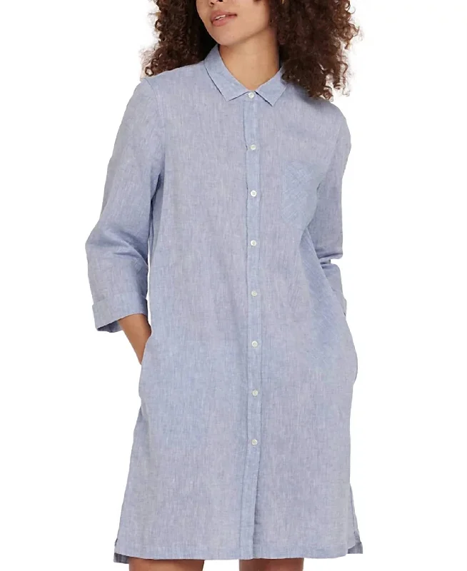 Women's Short-Sleeve DressesSeaglow Dress In Chambray