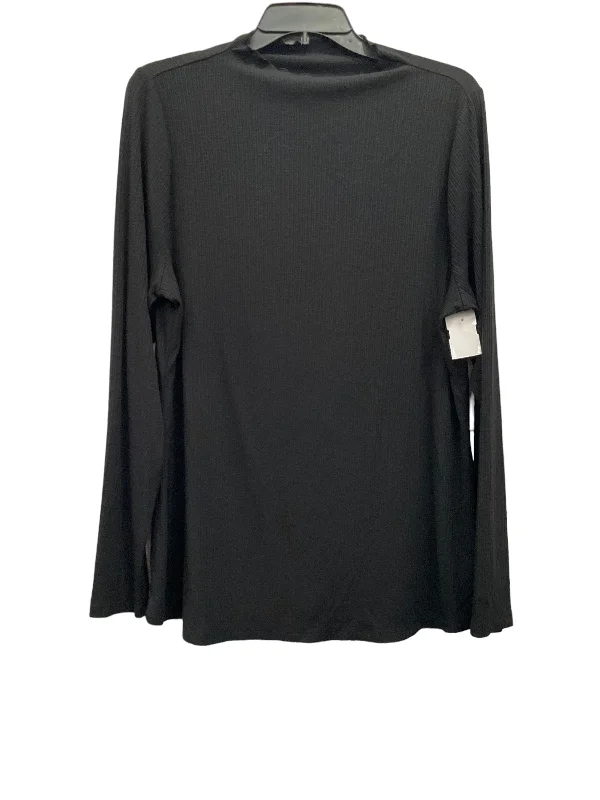 Women's Short-Sleeve BlouseTop Long Sleeve Basic By Lane Bryant In Black, Size: 1x