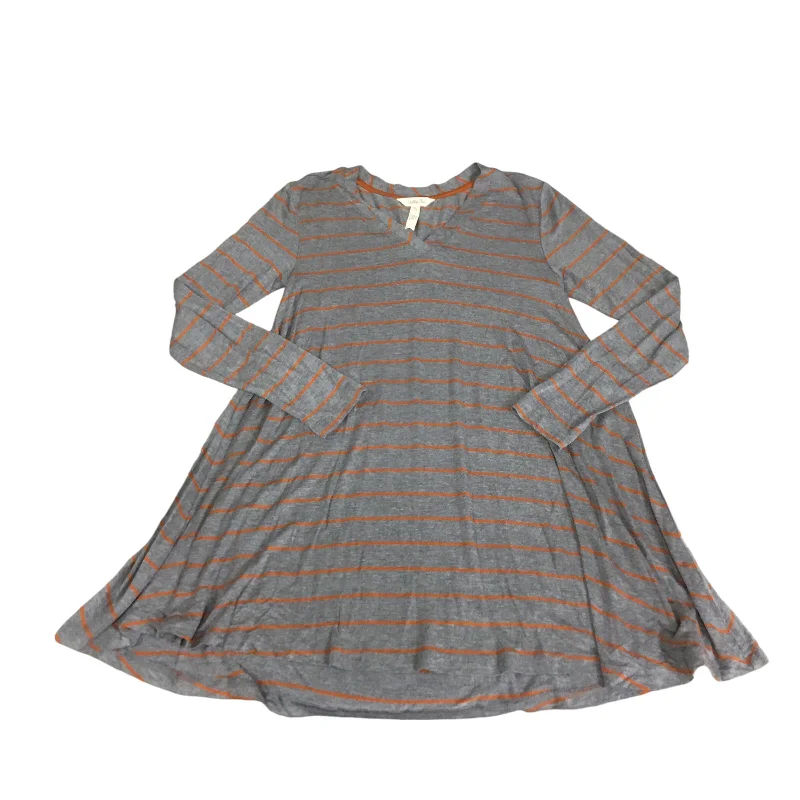 Women's Blouse for WeddingTop Long Sleeve By Matilda Jane In Grey & Orange, Size: Xs