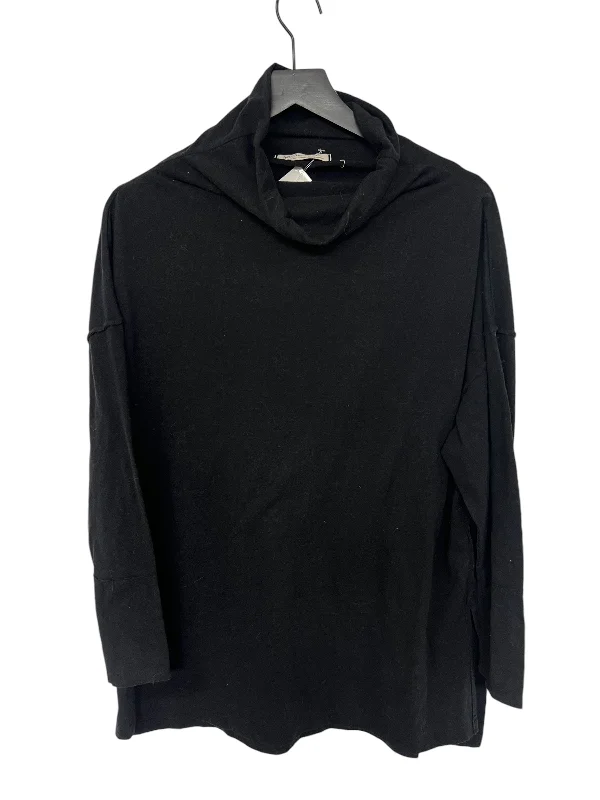 Women's Blouse with Wide CollarTop Long Sleeve By We The Free In Black, Size: Xs