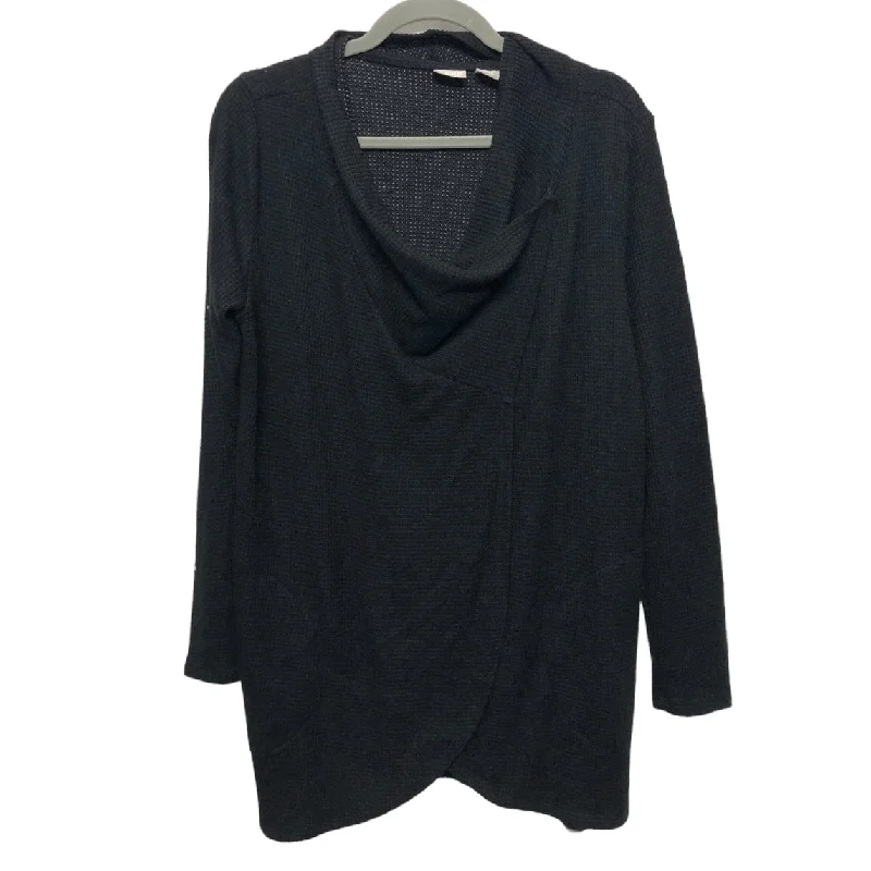 Women's Blouse with Square CollarTunic Long Sleeve By Chicos In Black, Size: L